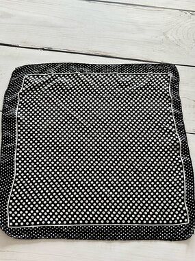 Black and White Polka Dot Pocket Square / Bandana